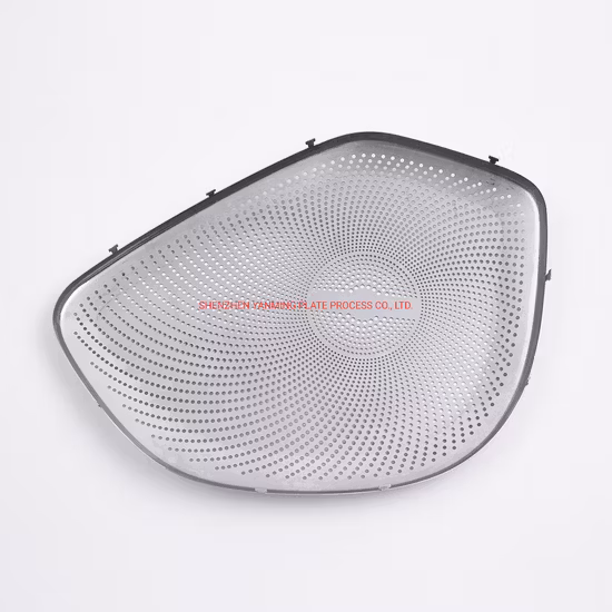 Spray Painted Stainless Steel Burr - Free Etched Speaker Grille