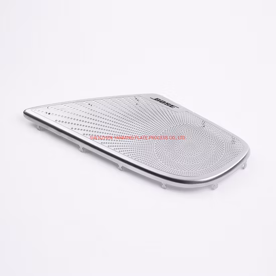 Spray Painted Stainless Steel Burr - Free Etched Speaker Grille